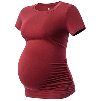 camisas de manga corta para embarazadas